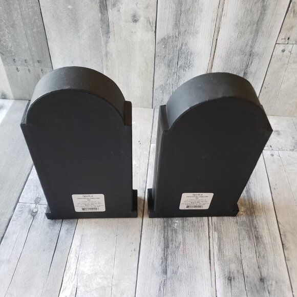 (Set of 2) DIY Black Paper Mache Tomstones Halloween - Picture 2 of 5